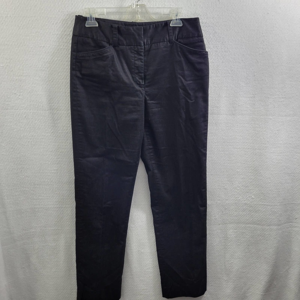 AK Anne Klein Black Stretch Trouser Pants Size 8  122123-0579